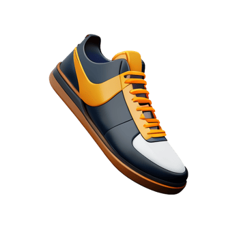 sneakers 3d rendering icon illustration png