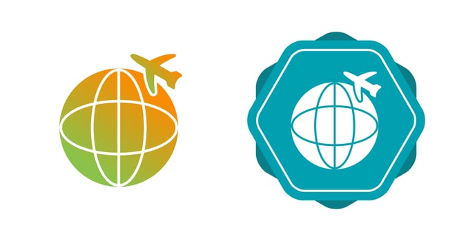 International Flights Vector Icon