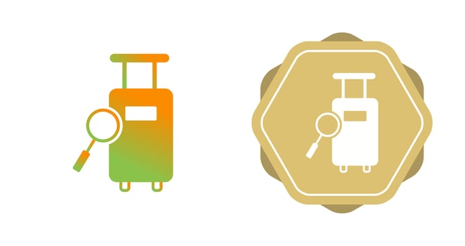 Find Luggage Vector Icon