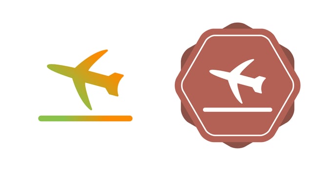 Flight Takeoff Vector Icon