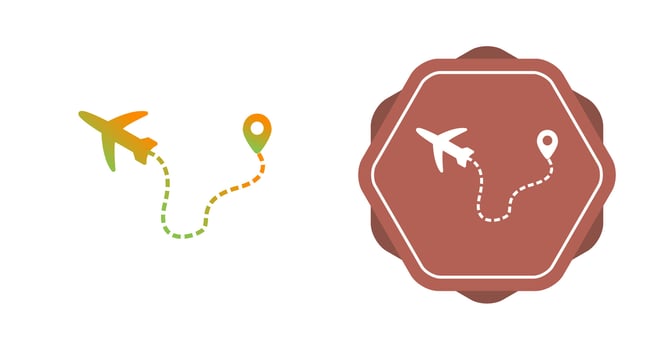 Plane Flying Vector Icon