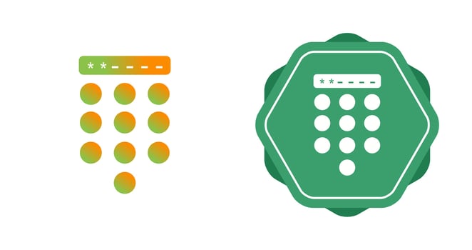 Passcode Lock Vector Icon