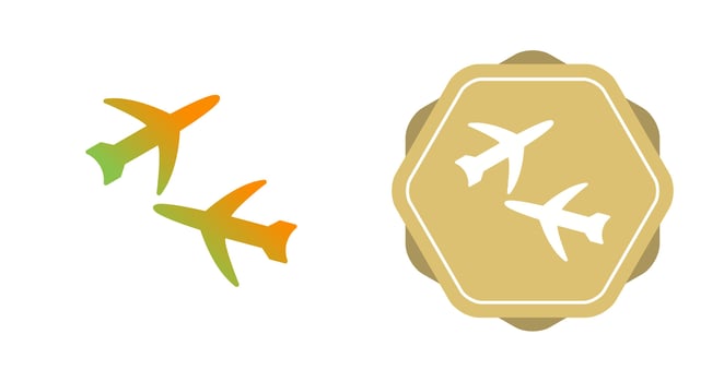 Multiple Flights Vector Icon