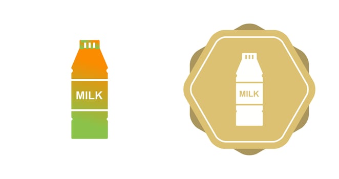 Milk Bottle Vector Icon