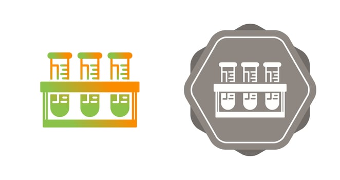 Test Tubes Vector Icon