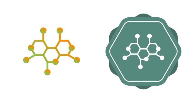 Molecule Structure Vector Icon