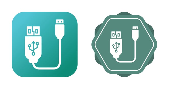 Usb Cable Vector Icon