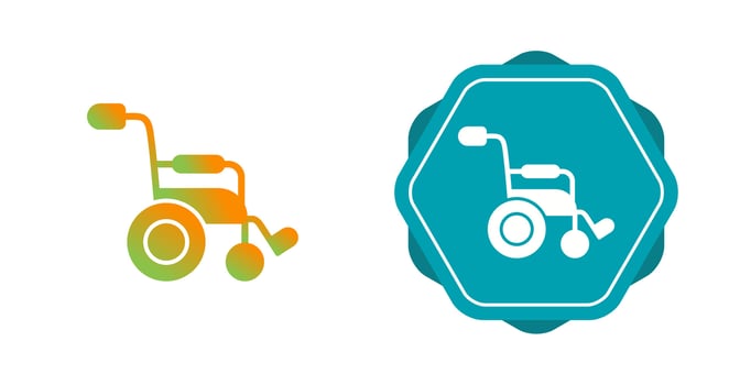 Wheel Chair Vector Icon