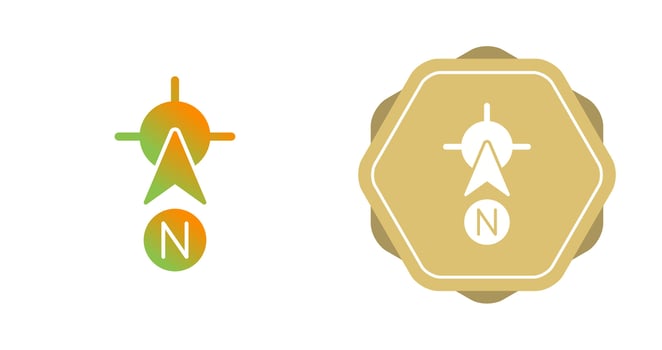 North Vector Icon