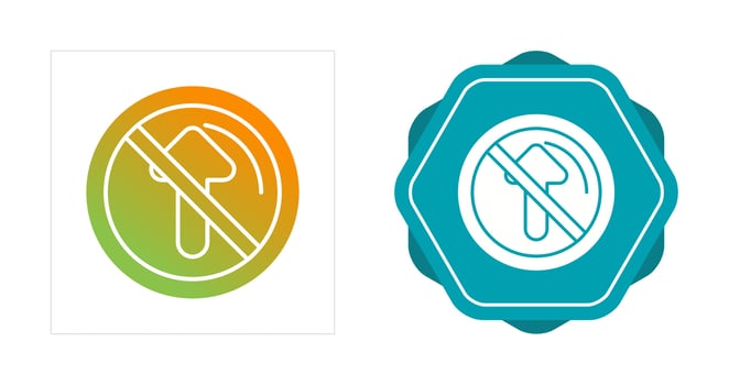 No Passing Vector Icon