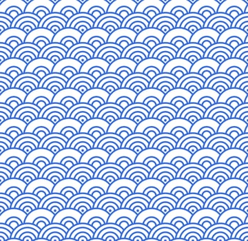 Seamless abstract blue wave pattern japanese tradition style. Fabric texture retro decorative wallpaper. Chinese traditional oriental ornament background, blue clouds pattern seamless illustration vector