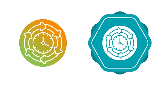 Processing Time Vector Icon