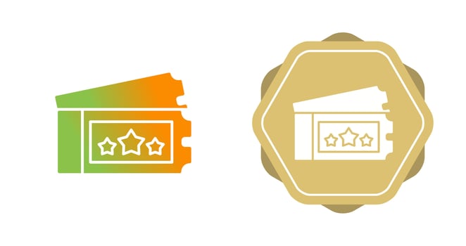 Ticket Vector Icon
