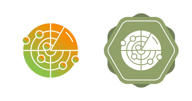 Radar Vector Icon