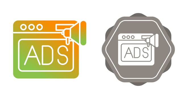 Native Advertising Vector Icon