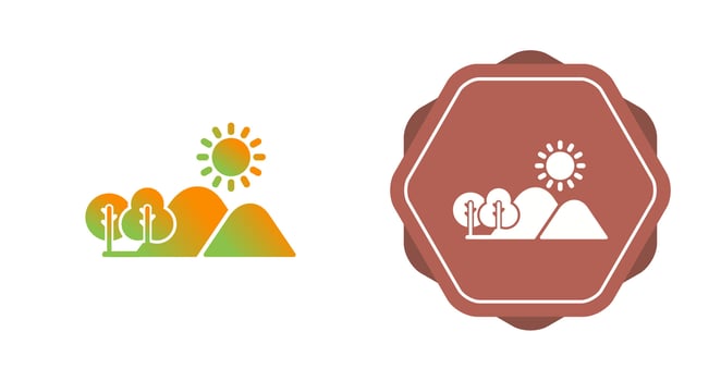 Hill Vector Icon