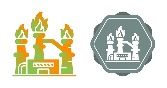 Natural Gas Vector Icon