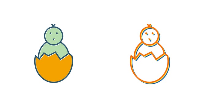 Hatched Egg Vector Icon
