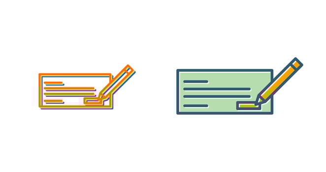 Write Cheque Vector Icon