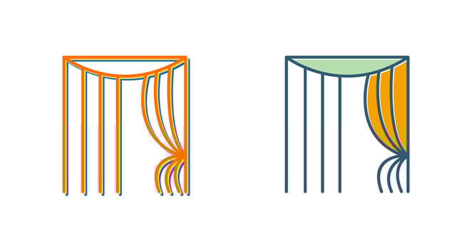 Curtains Vector Icon