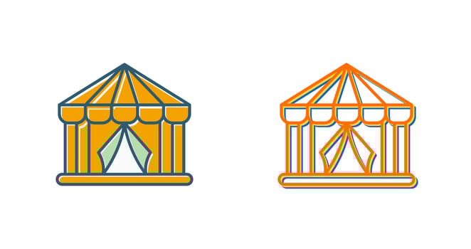 Circus Tent Vector Icon