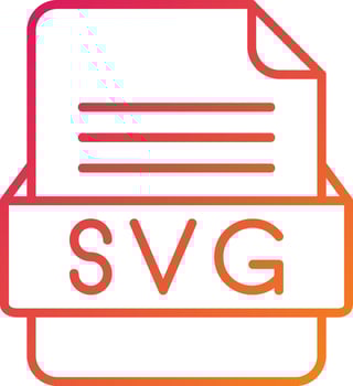 SVG File Format Icon vector