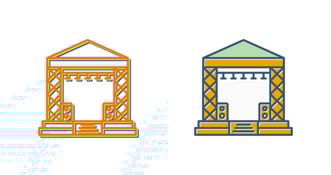 Stage Vector Icon