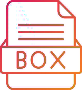 BOX File Format Icon vector
