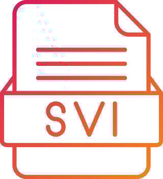 SVI File Format Icon vector