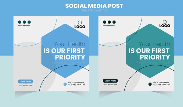 Medical Healthcare Social Media Post Banner vector