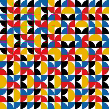 Geometrical abstract texture background with dynamic colorful shapes minimalistic pattern vector