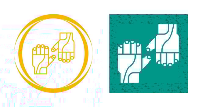 Cycling Gloves Vector Icon