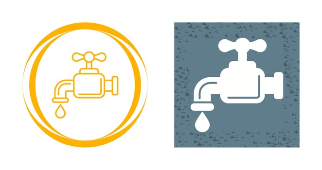 Water Faucet Vector Icon
