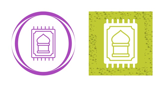 Prayer Rug Vector Icon