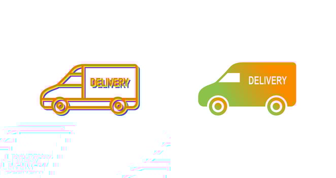 Delivery Car Vector Icon