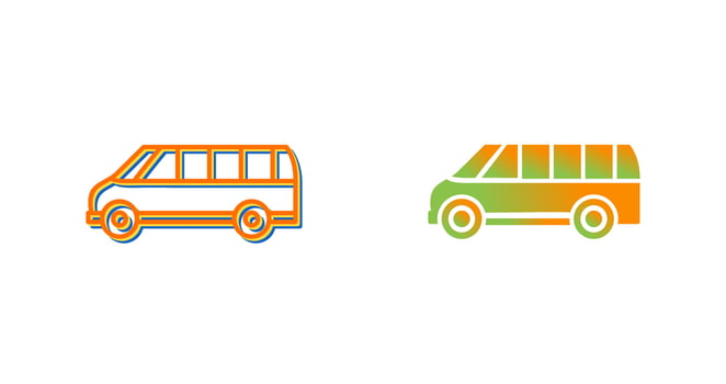 Delivery Bus Vector Icon