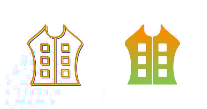 Bullet Proof Vest Vector Icon