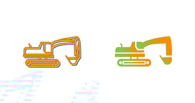 Excavator Vector Icon