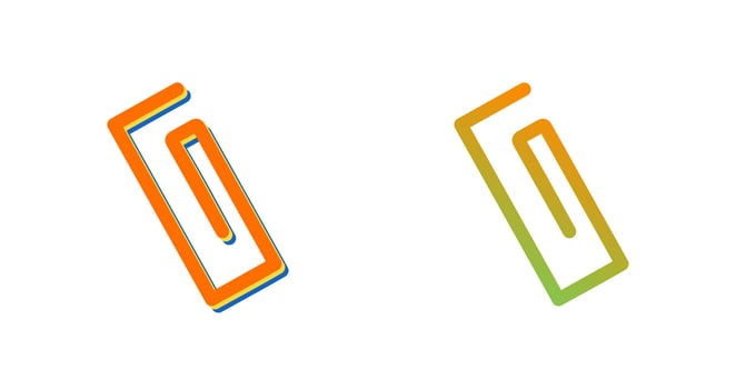 Paper Clip Vector Icon
