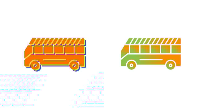School Bus Vector Icon