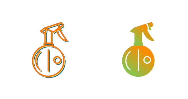 Water Spray bottle Vector Icon