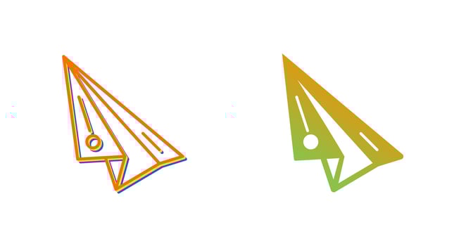 Paper Plane Vector Icon