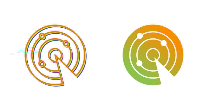 Radar Vector Icon
