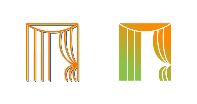 Curtains Vector Icon