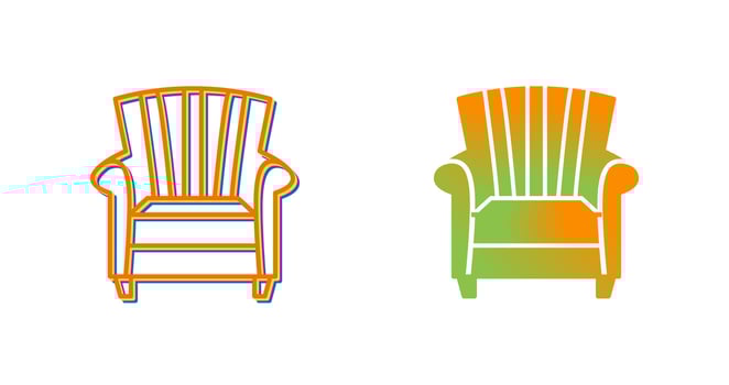 Single Sofa Vector Icon