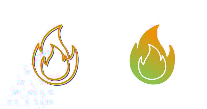 Flame Vector Icon