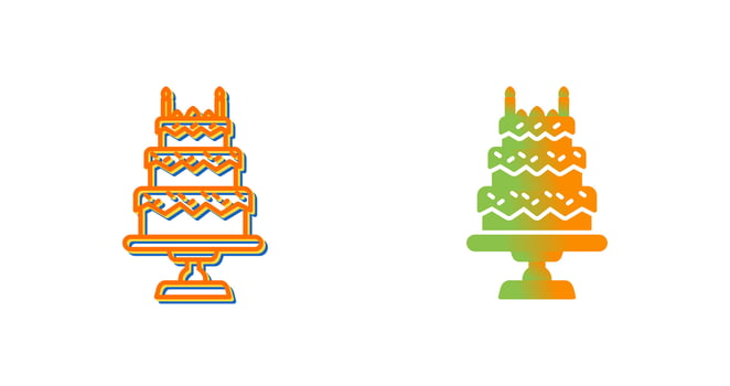 Birthday Cake Vector Icon