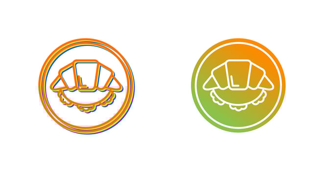 Croissant Vector Icon
