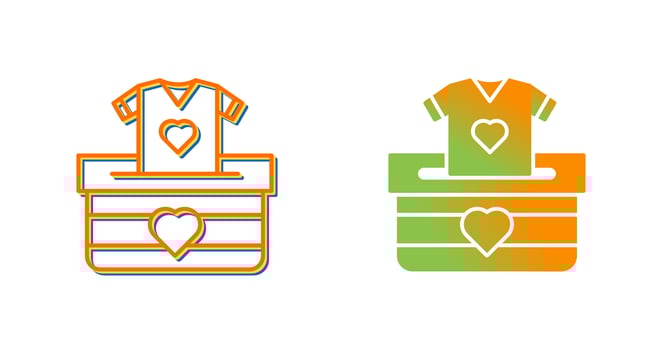 Cloth Donate Vector Icon