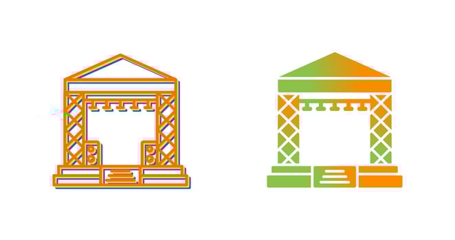 Stage Vector Icon